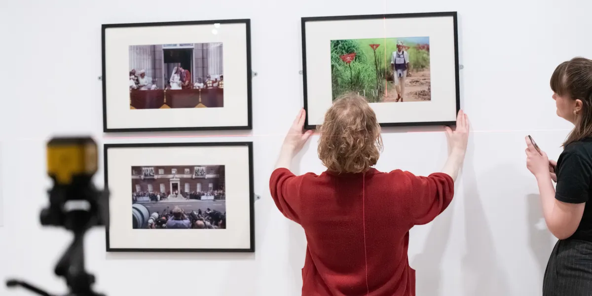 Photo of our exhibition officers at the Amelia Scott