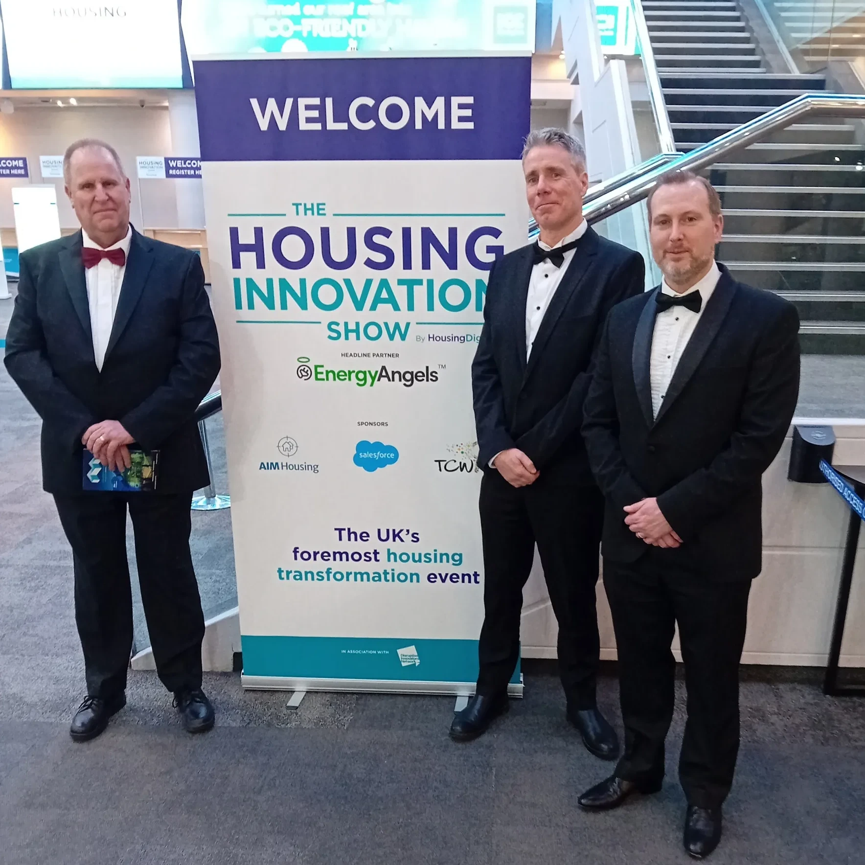 Photo of staff from our housing and property teams attending the housing innovation show