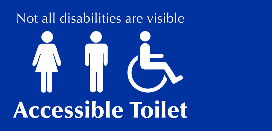 Not all disabilities are visible sign