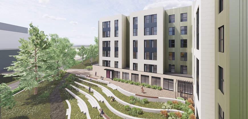 Image of the planned student accommodation and teaching building at Tunbridge Wells Hospital.