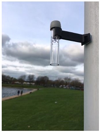 Picture of a diffusion tube used to measure nitrogen dioxide