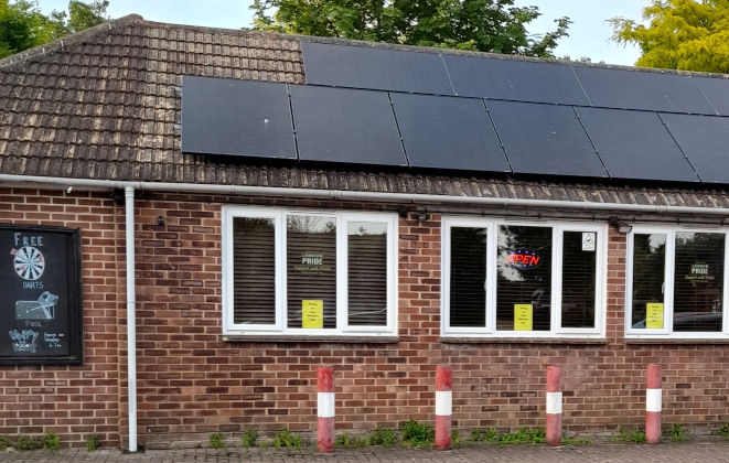 Solar panel installation