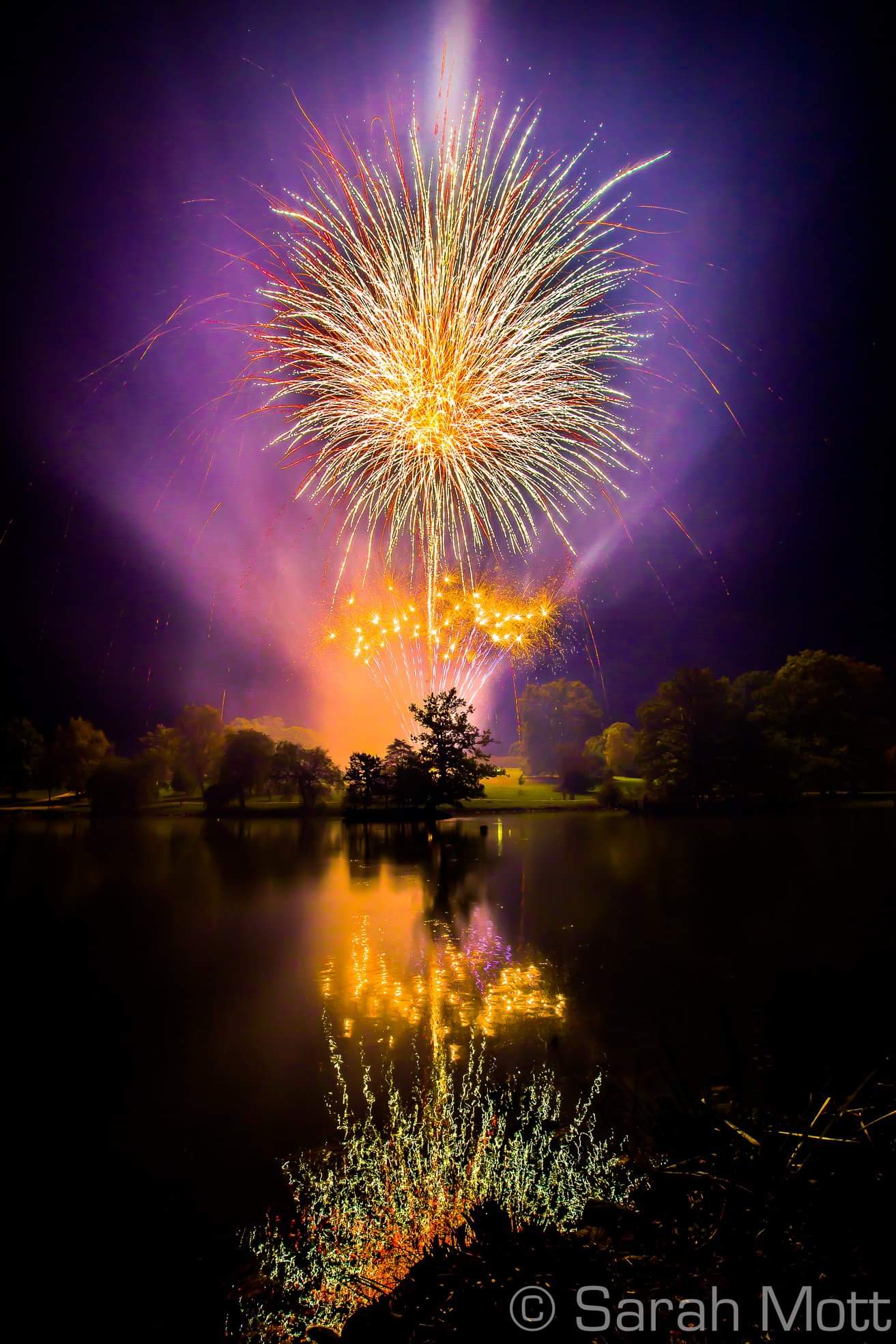Fireworks in Dunorlan Park