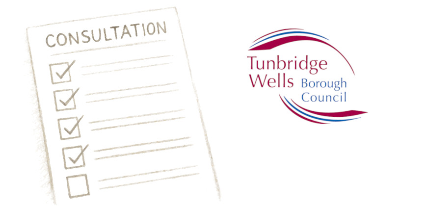 TWBC logo with hand drawn consultation background